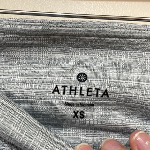 Athleta High Rise Jacquard Mesh Chat to Town Capri leggings - Picture 10 of 14